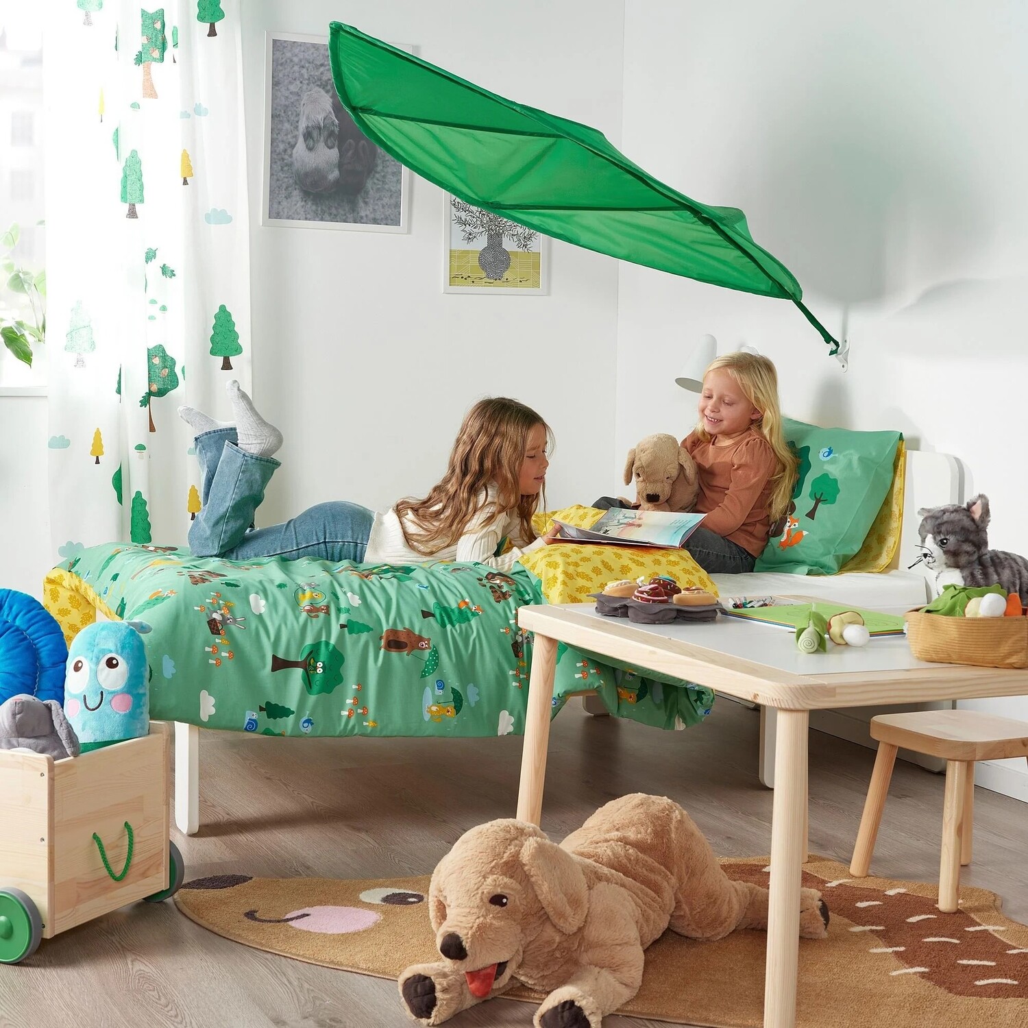 картинка Балдахин для кровати Ikea Lova, 136x90 см, зеленый от магазина Одежда+