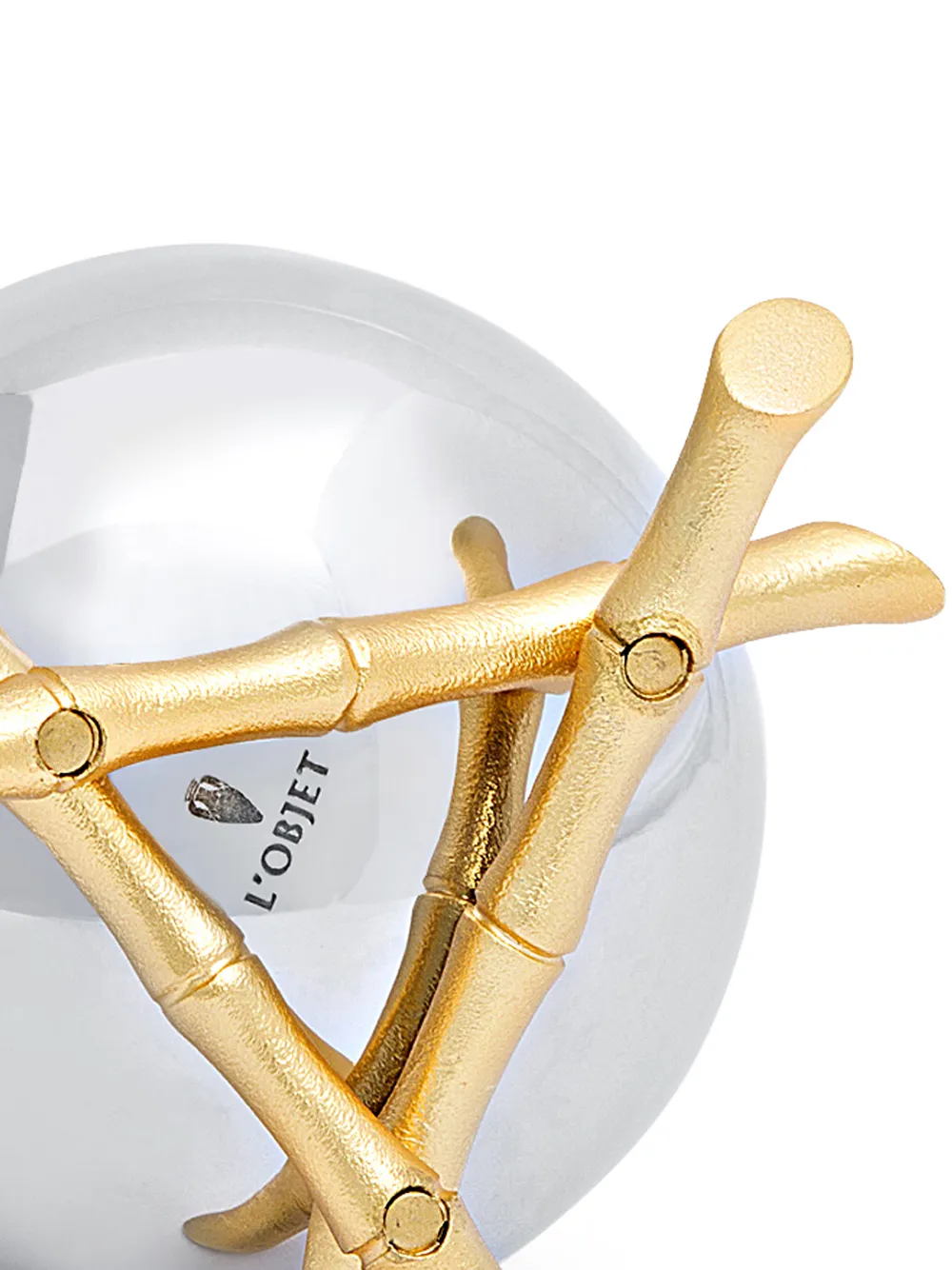 картинка Маленькая чаша bambou, 10 см, L'Objet, металлик от магазина Одежда+