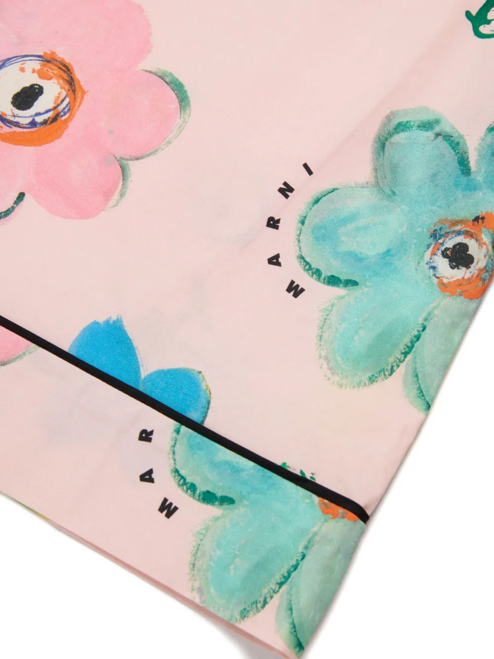 картинка Блузка с цветочным принтом Marni Kids, розовый от магазина Одежда+