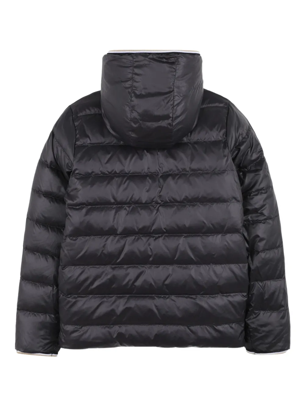 картинка Двусторонний пуховик BOSS Kidswear, зеленый от магазина Одежда+