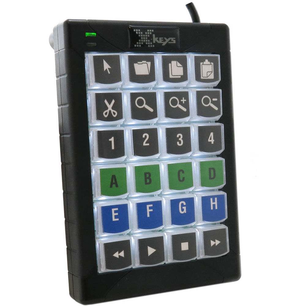 картинка X-keys XK-24 - черно-белое решение для управления компьютером от магазина Одежда+