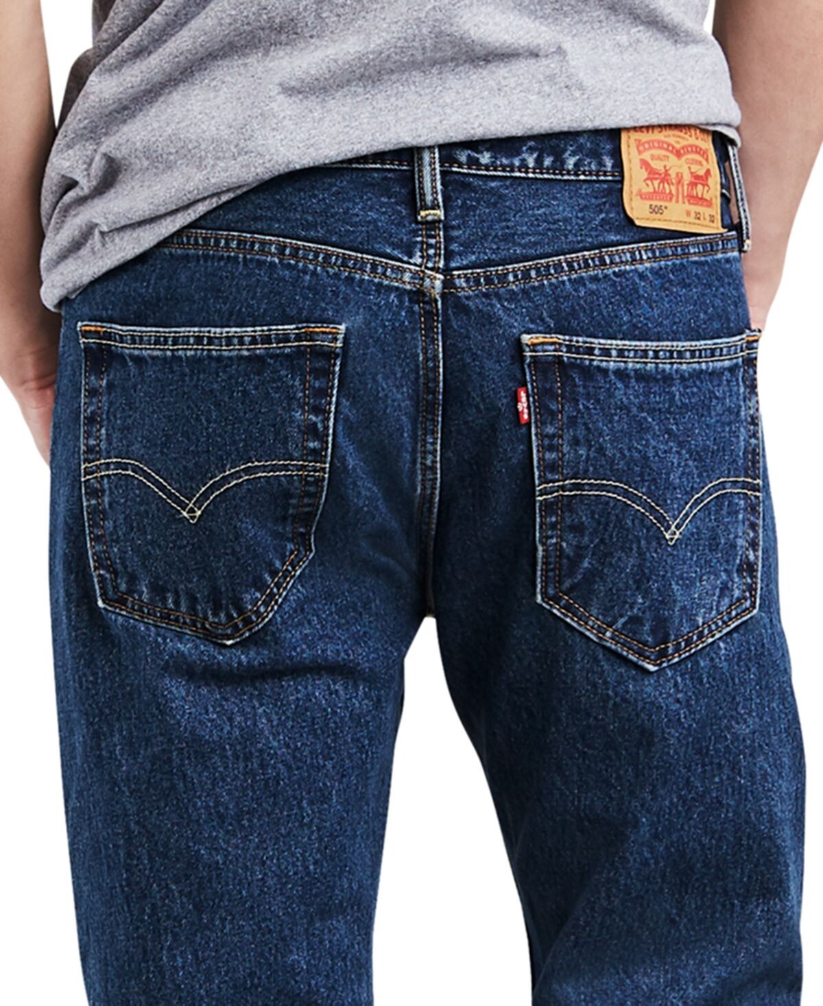 картинка Джинсы Levi's 505™ Regular Straight Fit (Non-Stretch), синий от магазина Одежда+