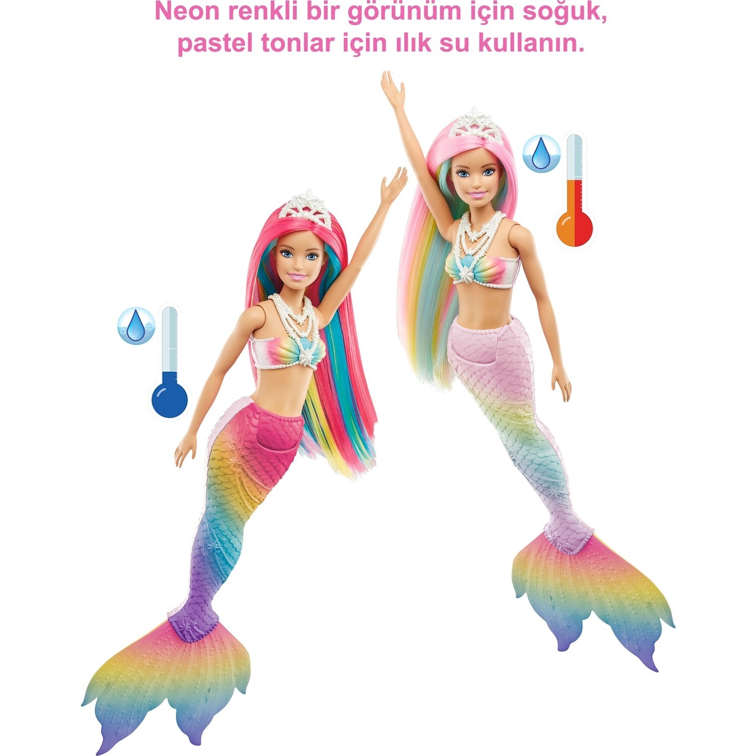 картинка Кукла Barbie Dreamtopia Волшебная русалка меняющая цвет от магазина Одежда+