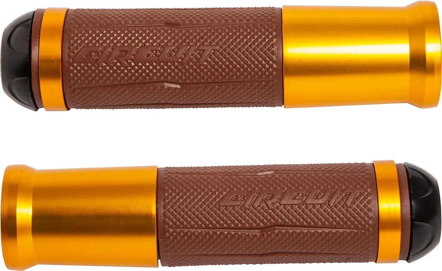 картинка Мотоциклетные грипсы Circuit Equipment SILVERSTONE, braun/gold от магазина Одежда+