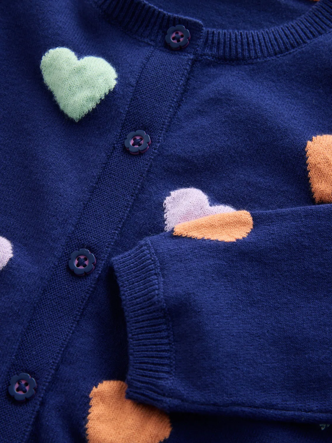 картинка Кардиган, 3D аппликации, Navy Heart Cardigan Next, Navy Heart от магазина Одежда+