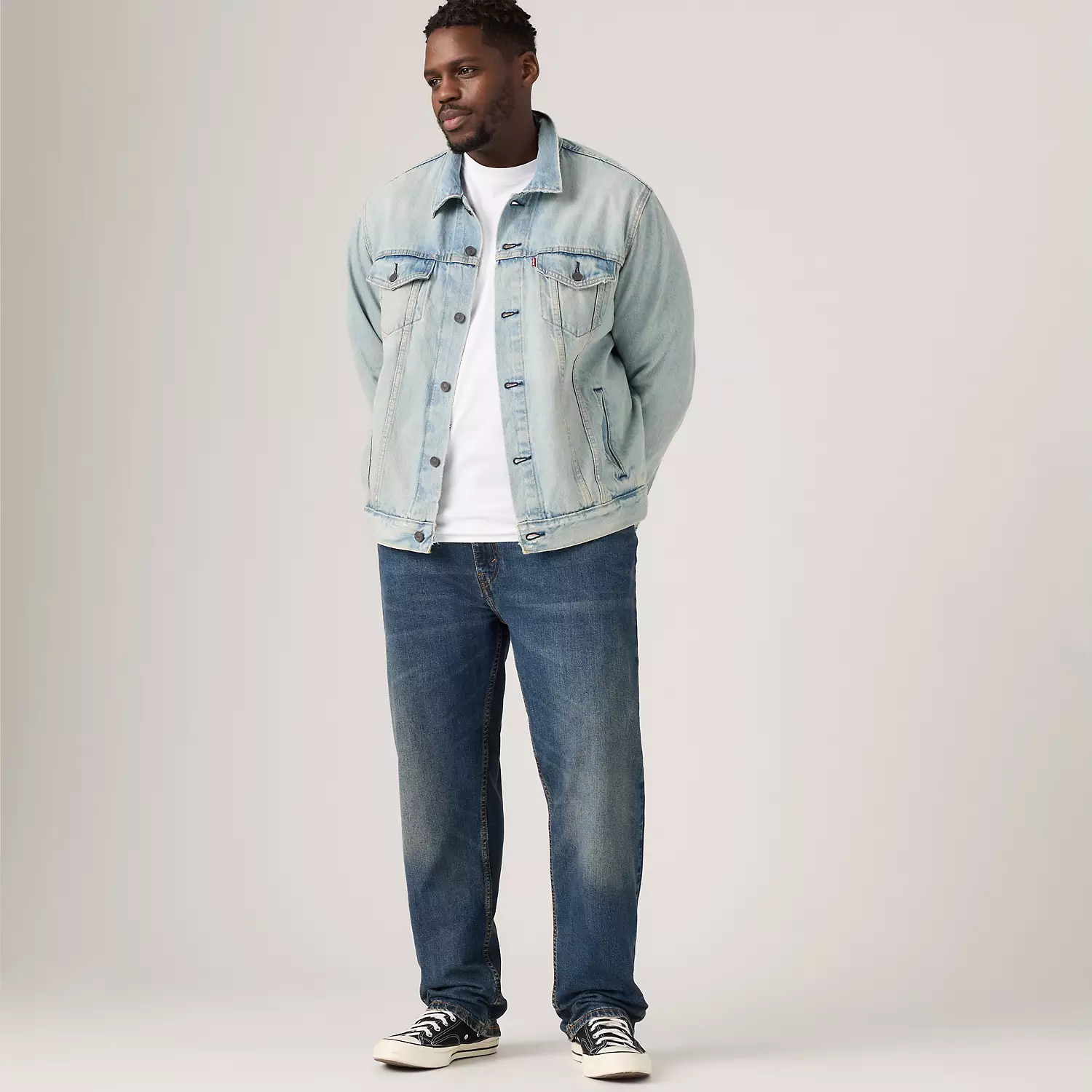 картинка Джинсы Levi's 502 Taper Fit, классический тёмно-синий от магазина Одежда+