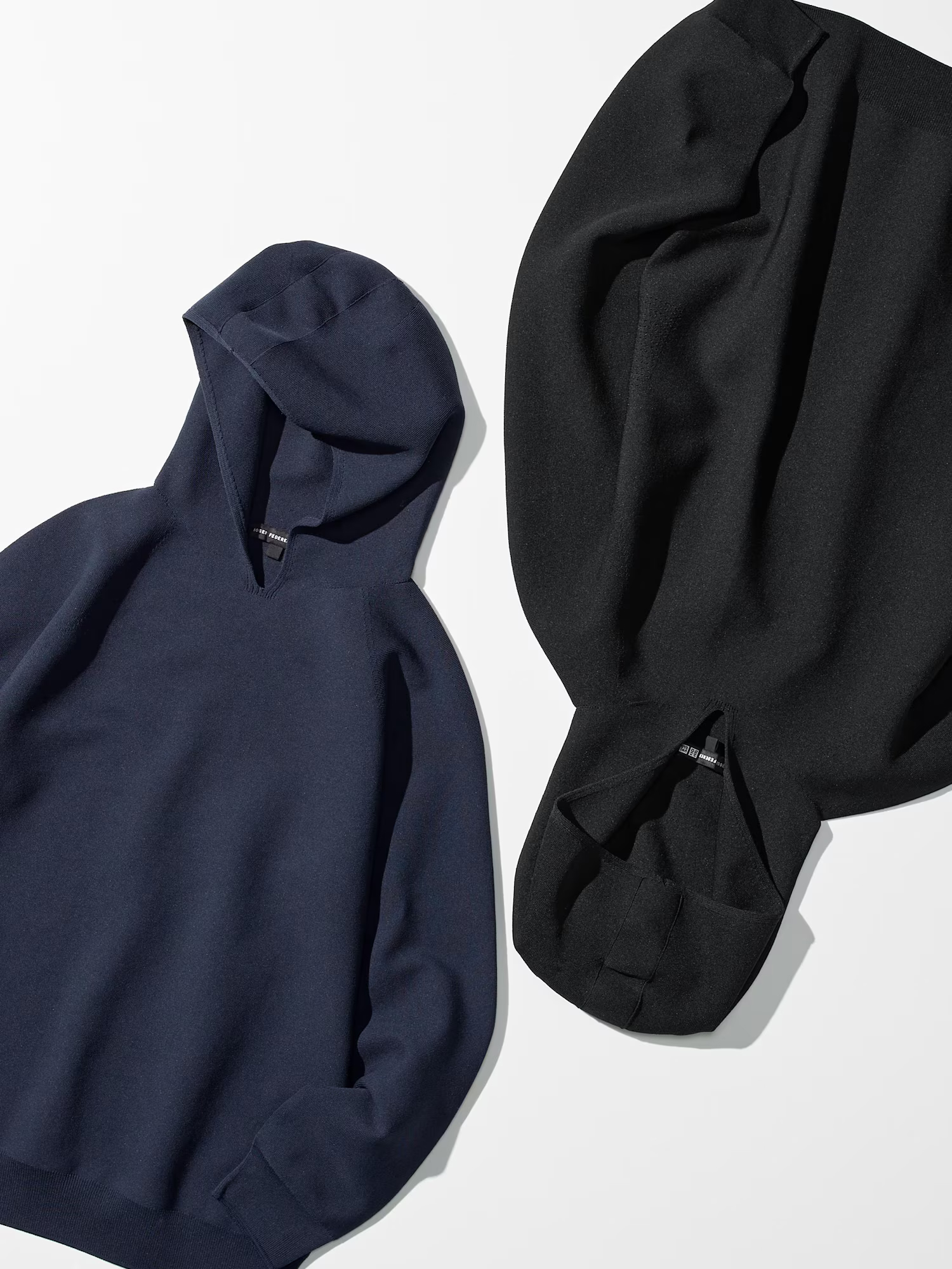 картинка 3D трикотажный пуловер с капюшоном Uniqlo, 69 темно-синий от магазина Одежда+