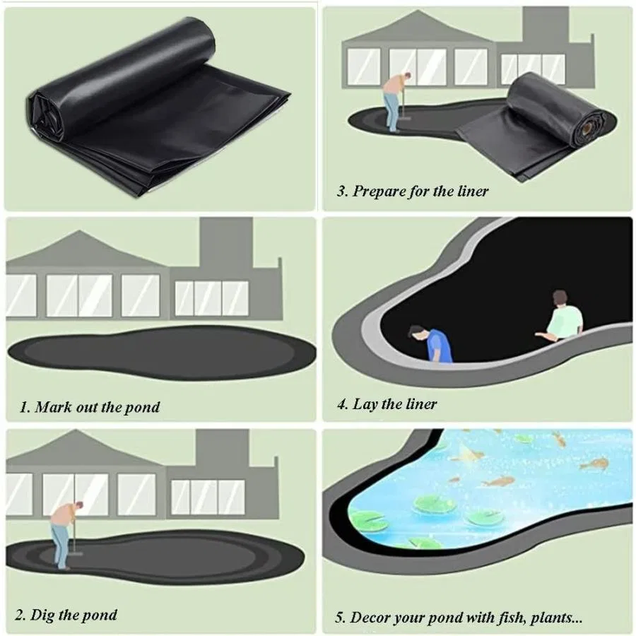 картинка Гидроизоляционная мембрана для пруда из HDPE, 3X20M от магазина Одежда+