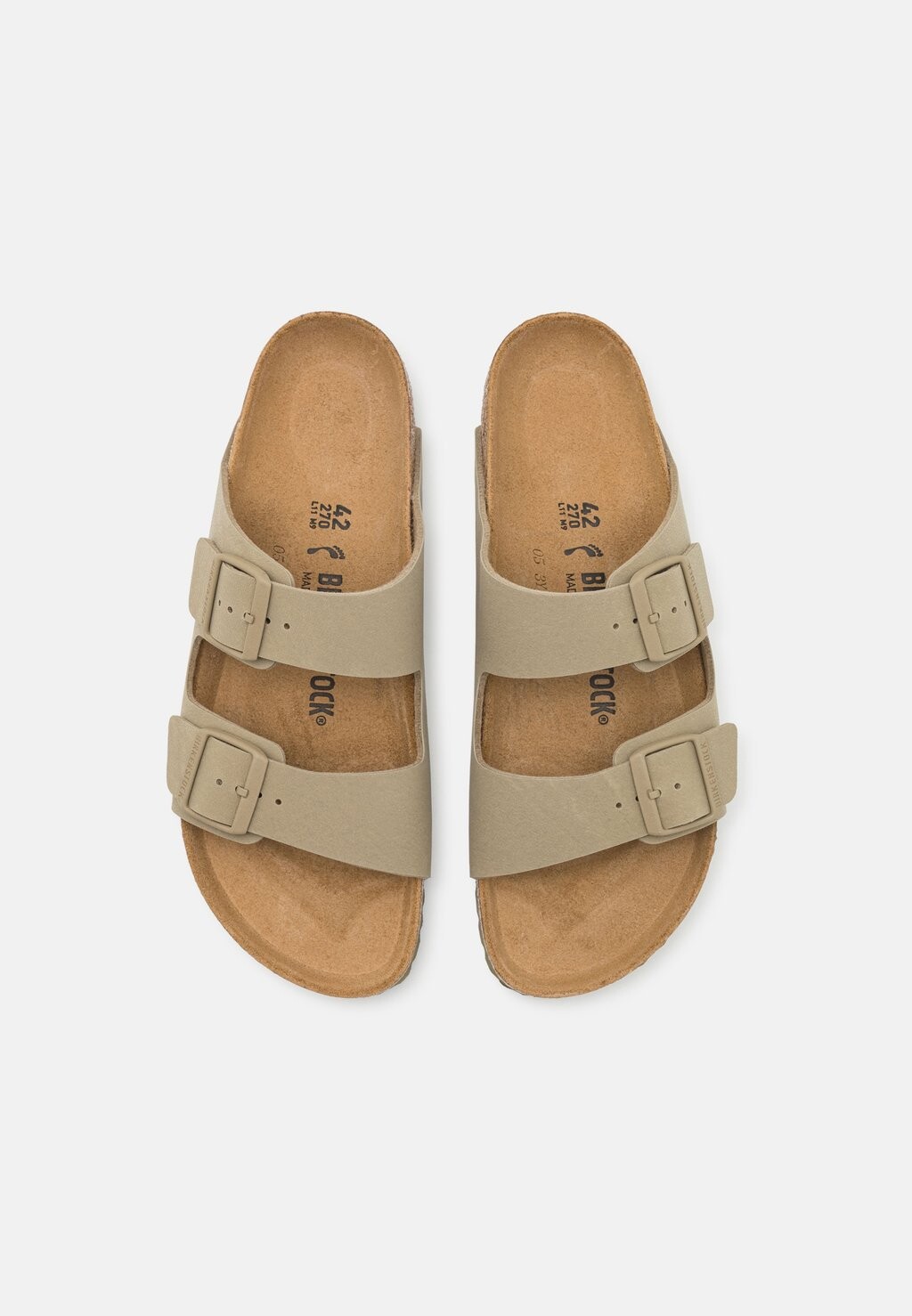 картинка Тапочки ARIZONA NARROW UNISEX Birkenstock, цвет faded khaki от магазина Одежда+