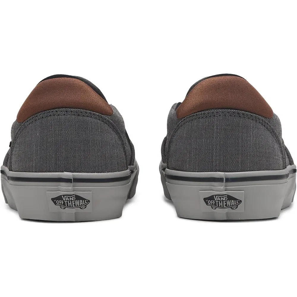 картинка Мужские слипоны Asher Deluxe Vans, Grey/Brown от магазина Одежда+