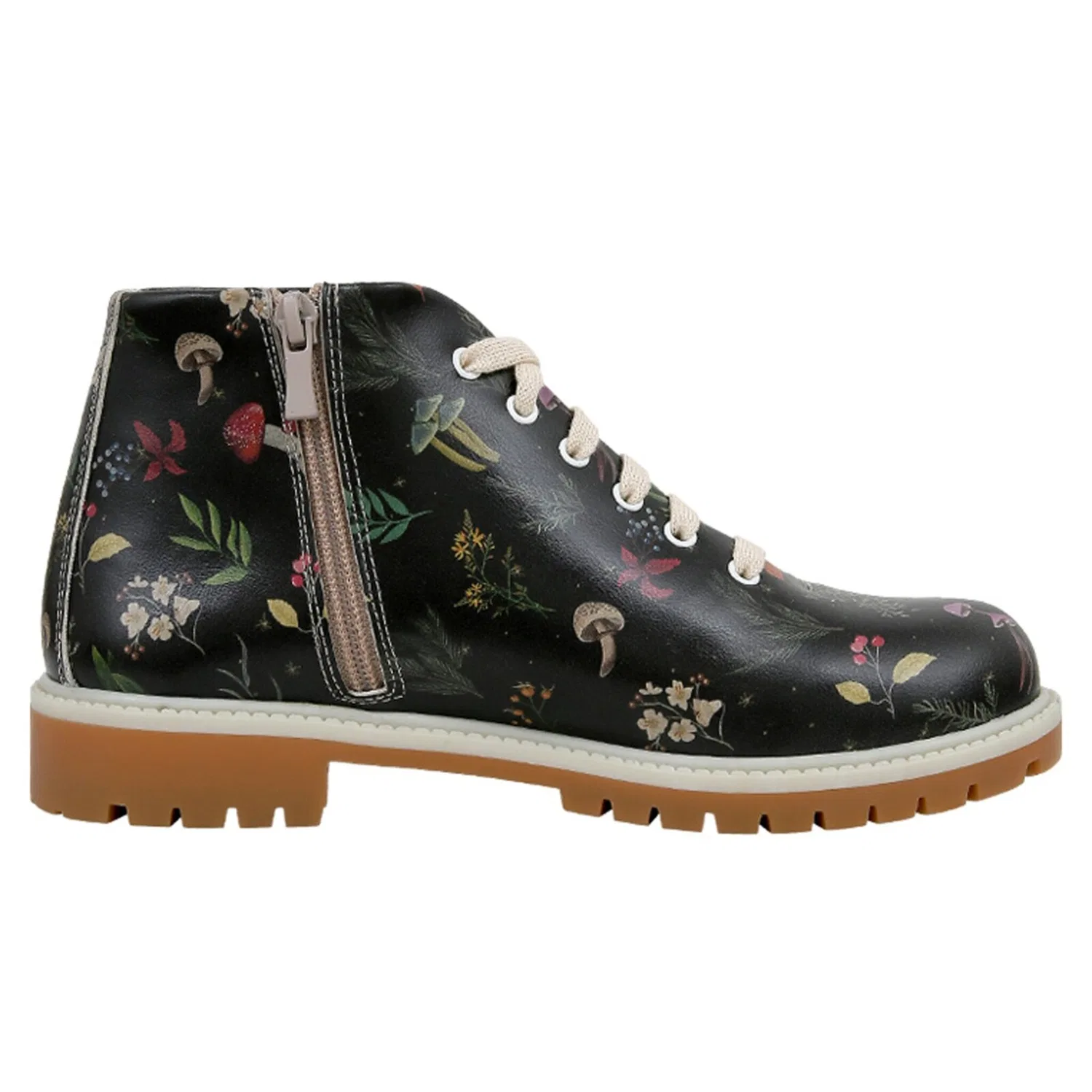 картинка Женские утепленные дутики на шнуровке DOGO, Black от магазина Одежда+
