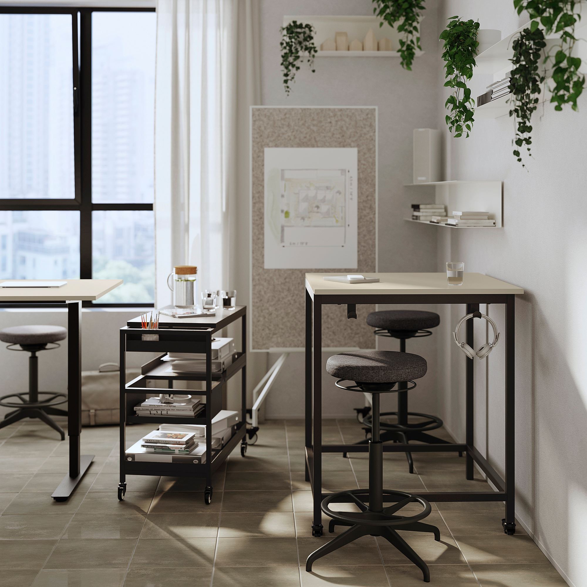 картинка Табурет LIDKULLEN IKEA, гуннаред темно-серый от магазина Одежда+