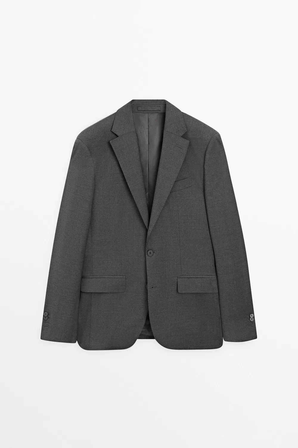 картинка Пиджак Massimo Dutti 100% Cool Wool Suit , серый от магазина Одежда+