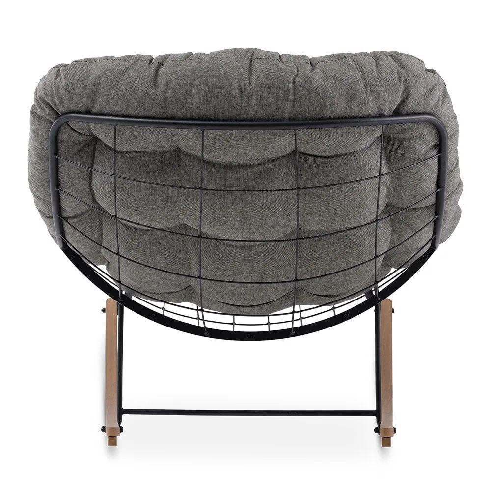 картинка Кресло-качалка Jungledal, 105x86x78 см, черный от магазина Одежда+