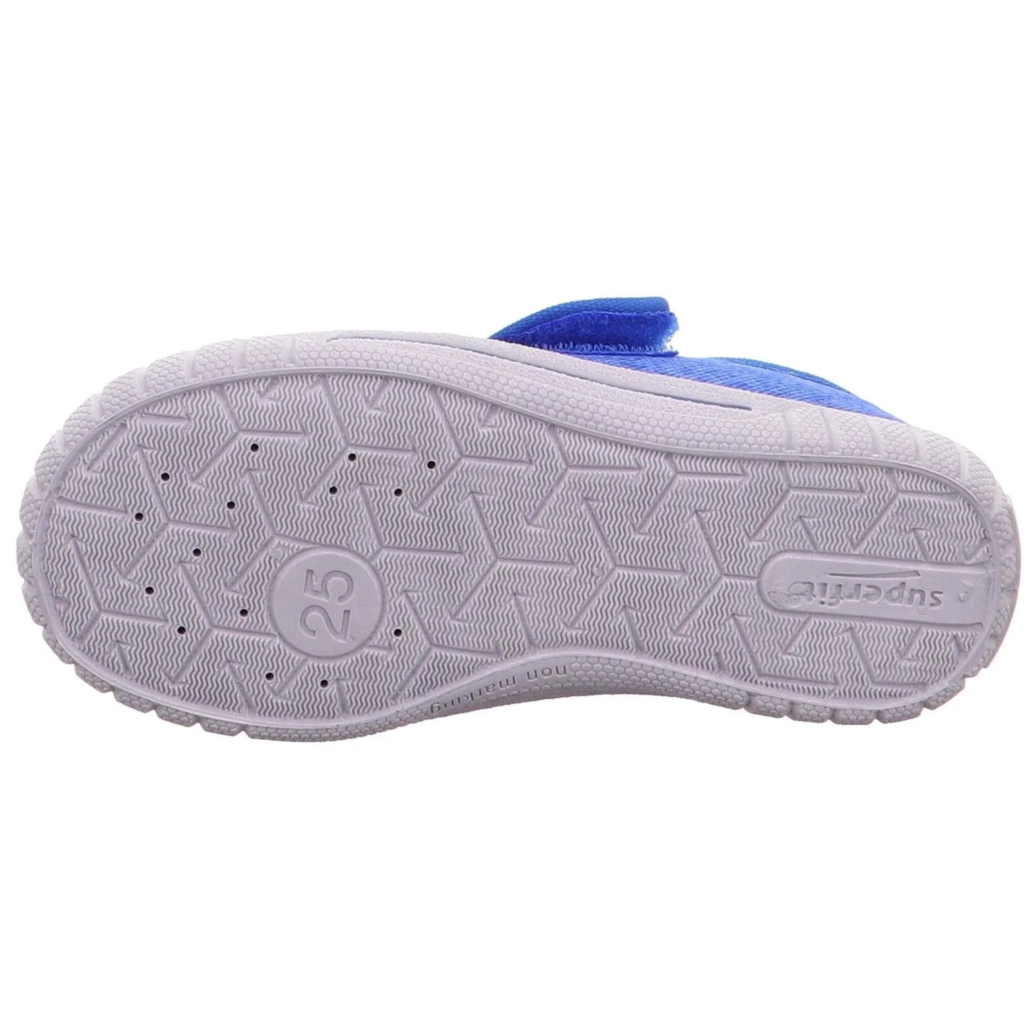 картинка Детские текстильные тапочки с футбольной вышивкой Superfit, Blue/White от магазина Одежда+