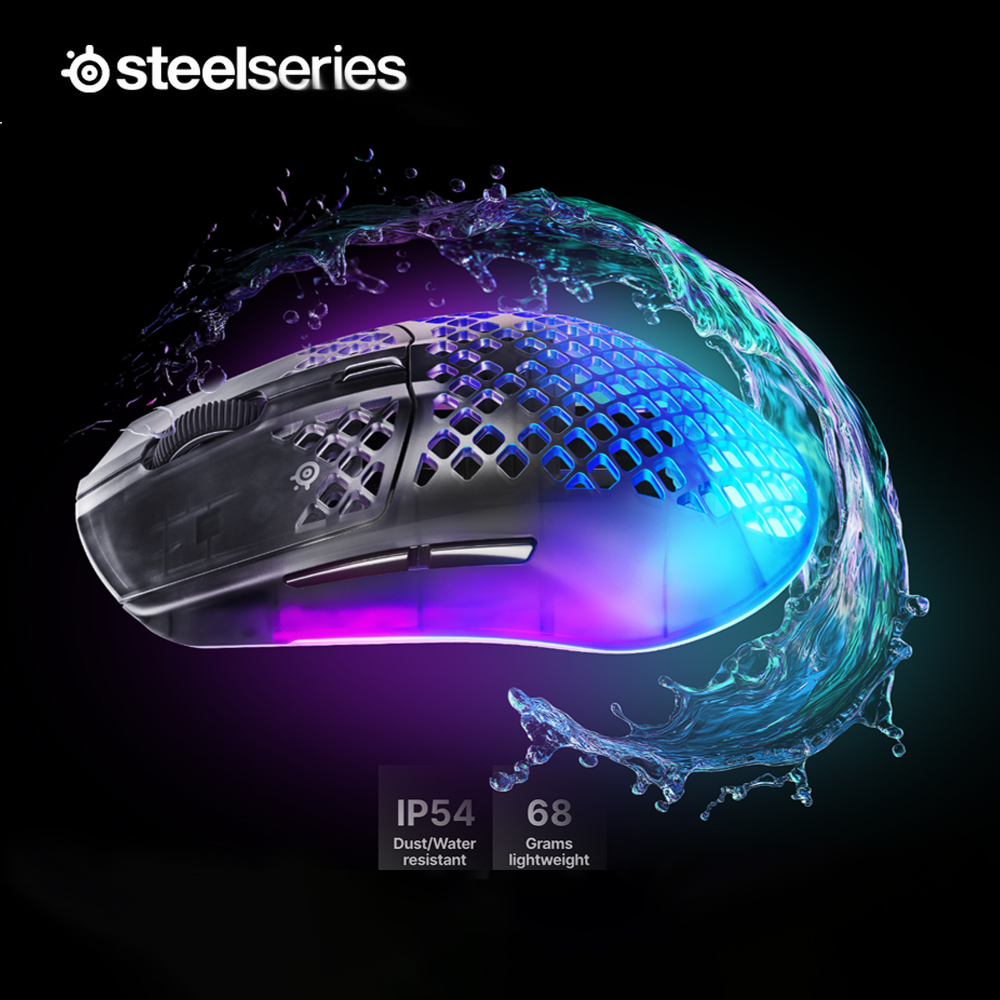 картинка Игровая мышь SteelSeries Aerox 3 Wireless Gen 2, черный от магазина Одежда+