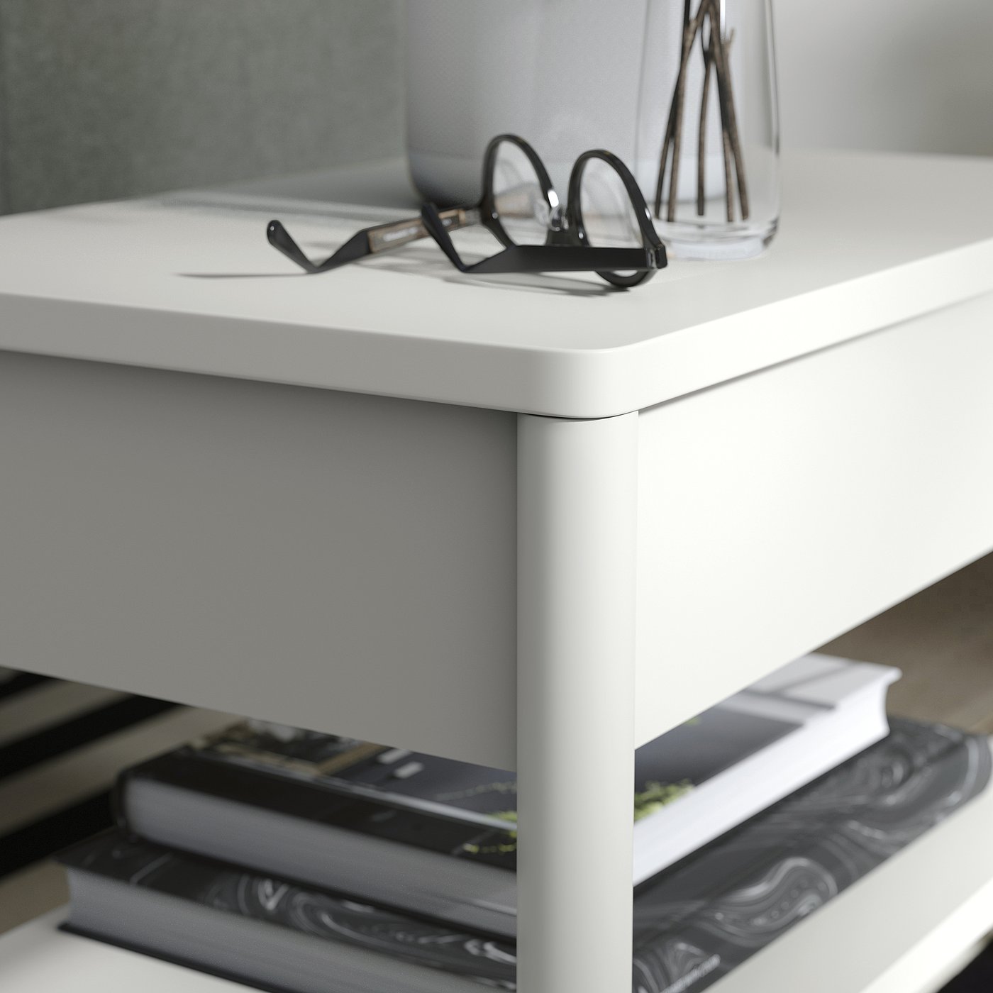 картинка Кофейный столик, кремовый, 64x40 см IKEA Tonstad от магазина Одежда+