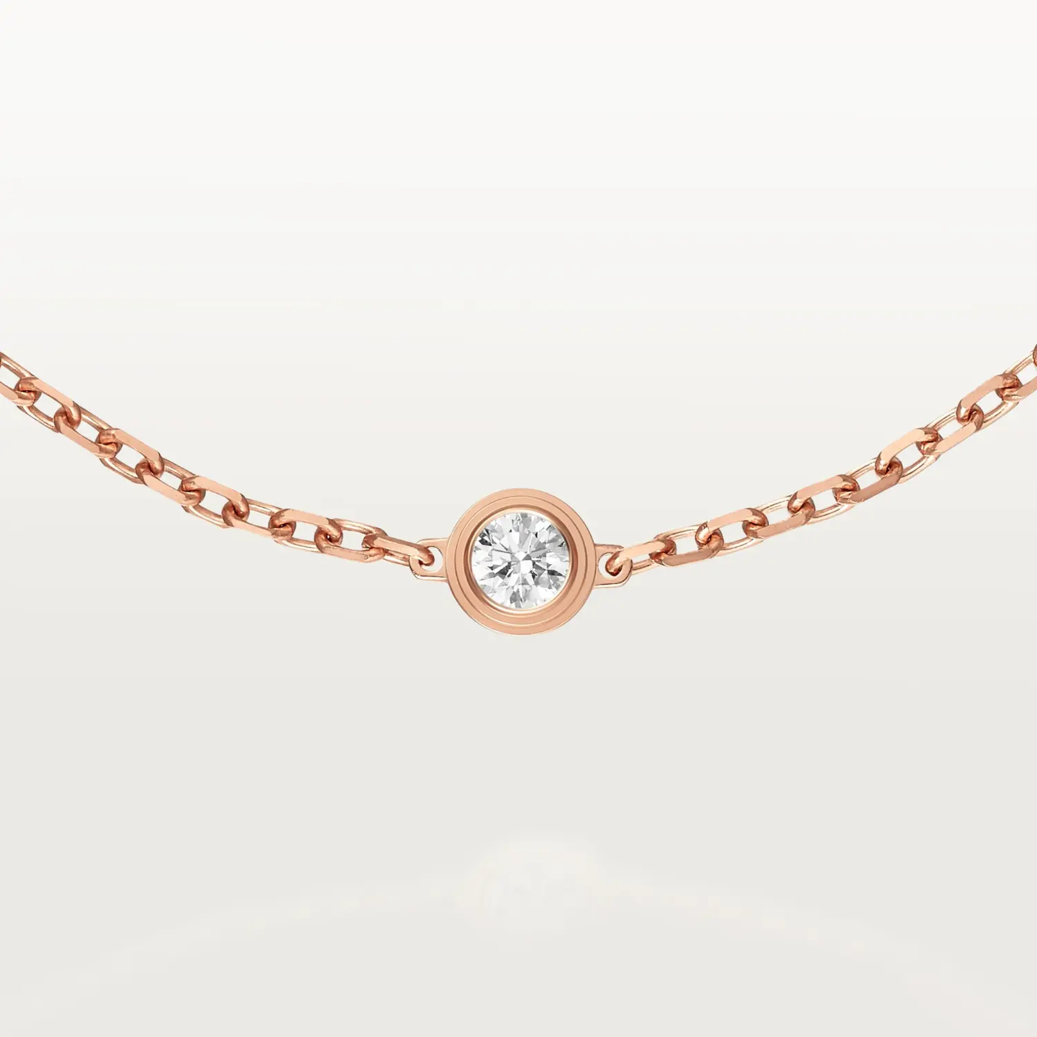 картинка Браслет Cartier d'Amour Mini из розового золота с бриллиантом от магазина Одежда+