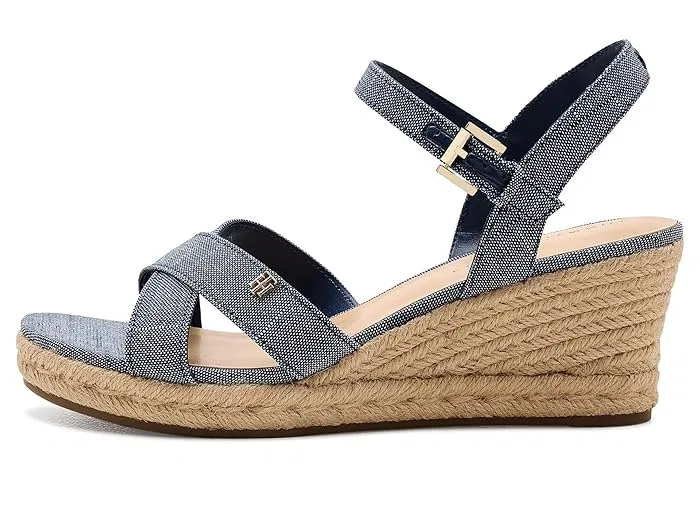 картинка Босоножки на танкетке Genea Tommy Hilfiger, Medium Blue Stripe от магазина Одежда+