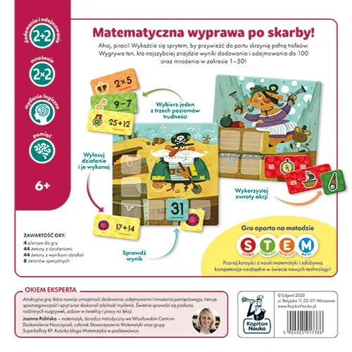картинка Настольная игра Kumaci piraci, образовательная, Kapitan Nauka от магазина Одежда+