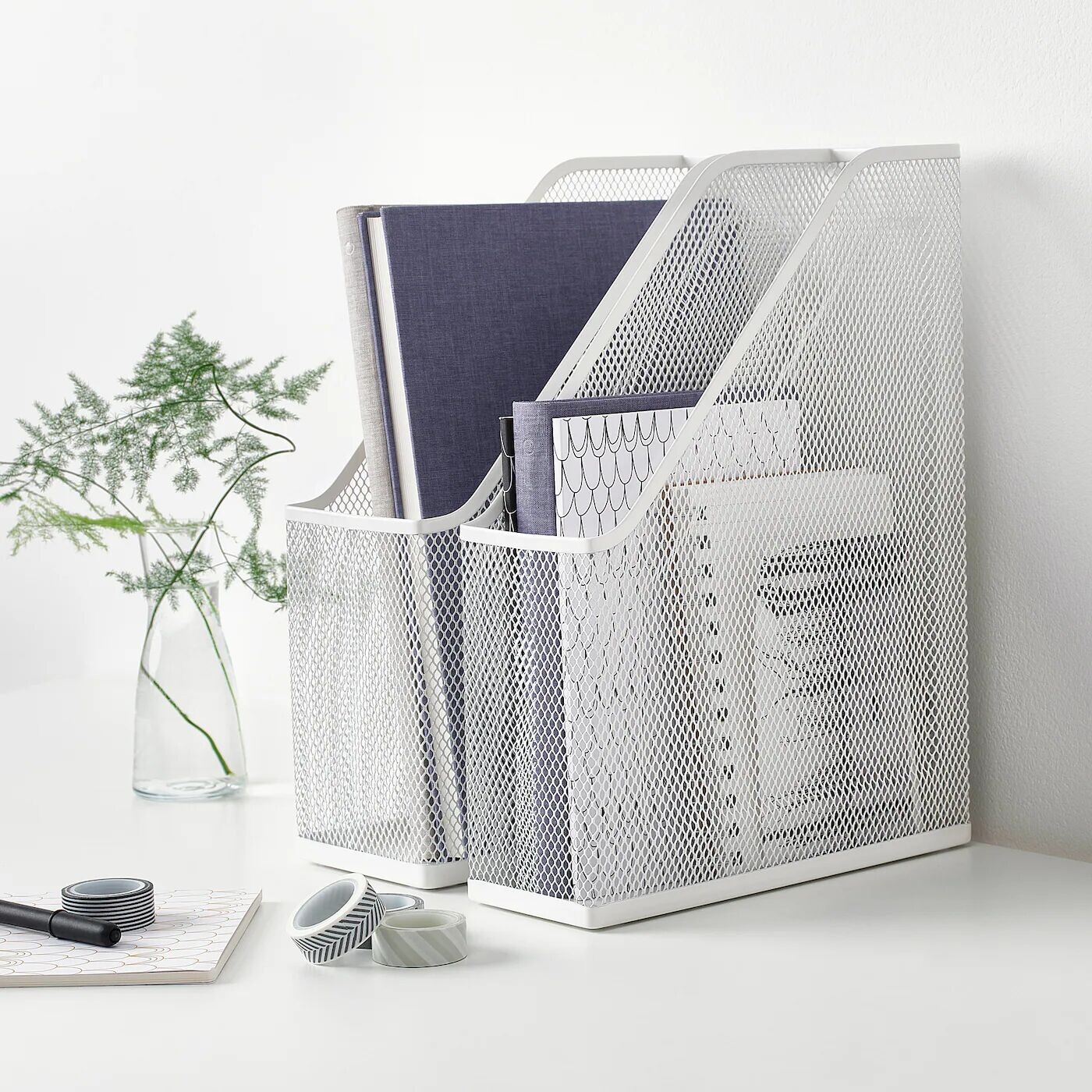 картинка Коллектор журналов, белый, DRÖNJÖNS IKEA от магазина Одежда+