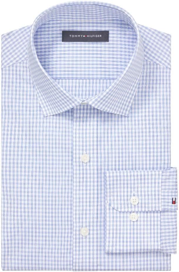 картинка Мужская рубашка Tommy Hilfiger Regular Fit на пуговицах, Blue Sea от магазина Одежда+