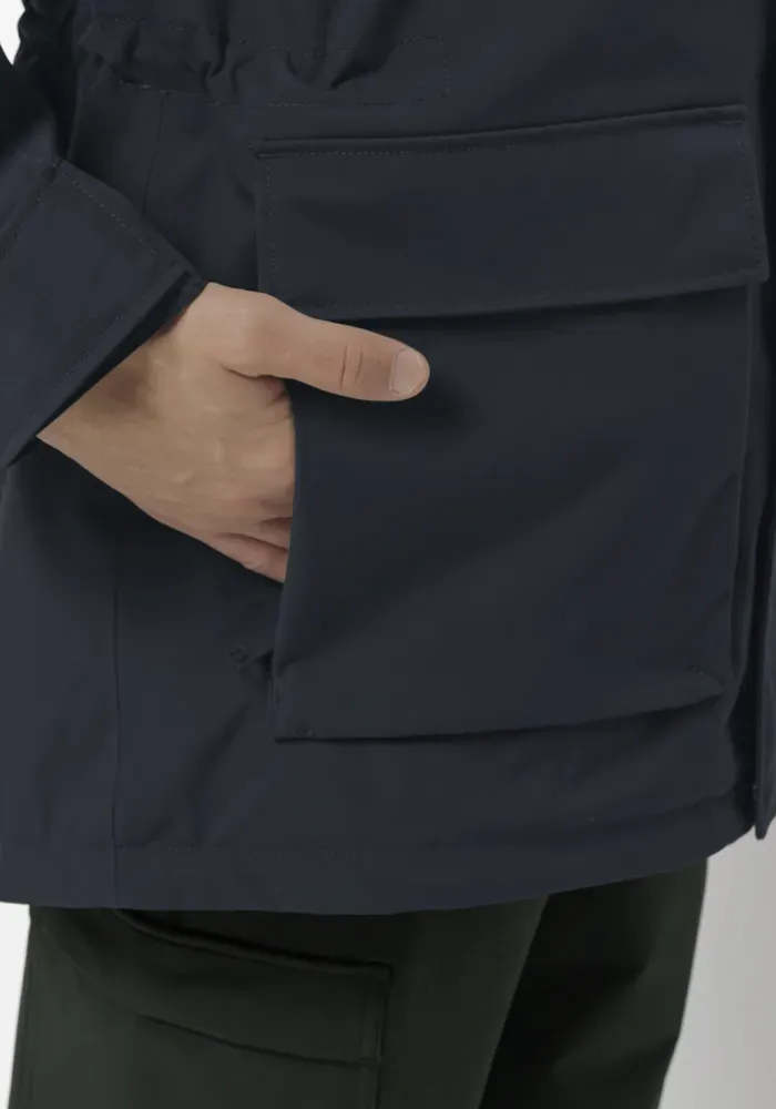 картинка Парка Jack Wolfskin "GLACIER CANYON PARKA", с капюшоном, синий от магазина Одежда+