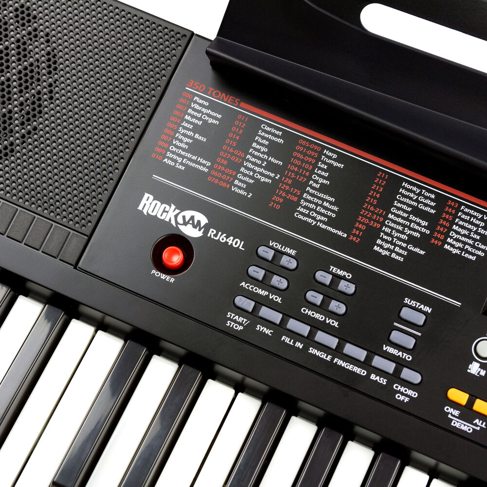 картинка RockJam RJ640L-XS 61-Key Keyboard RJ640L-XS от магазина Одежда+