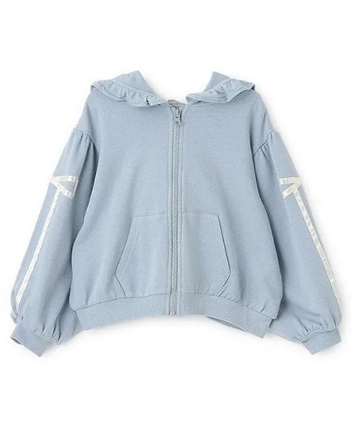 картинка Толстовка на молнии с отделкой лентами Lycee mine, Off white от магазина Одежда+