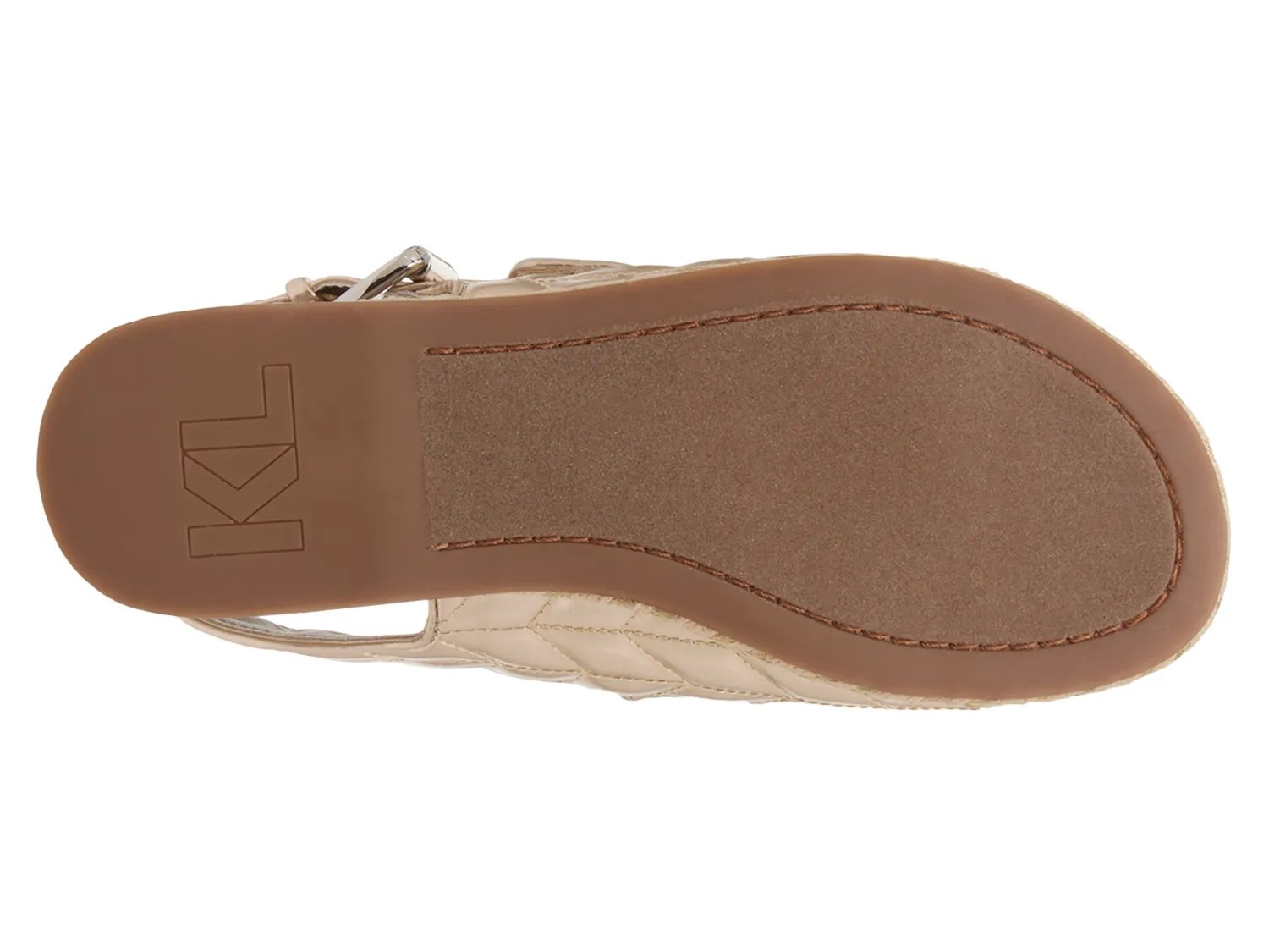 картинка Сандалии Karl Lagerfeld Paris Charlay Sandal, Pale Gold Metallic от магазина Одежда+