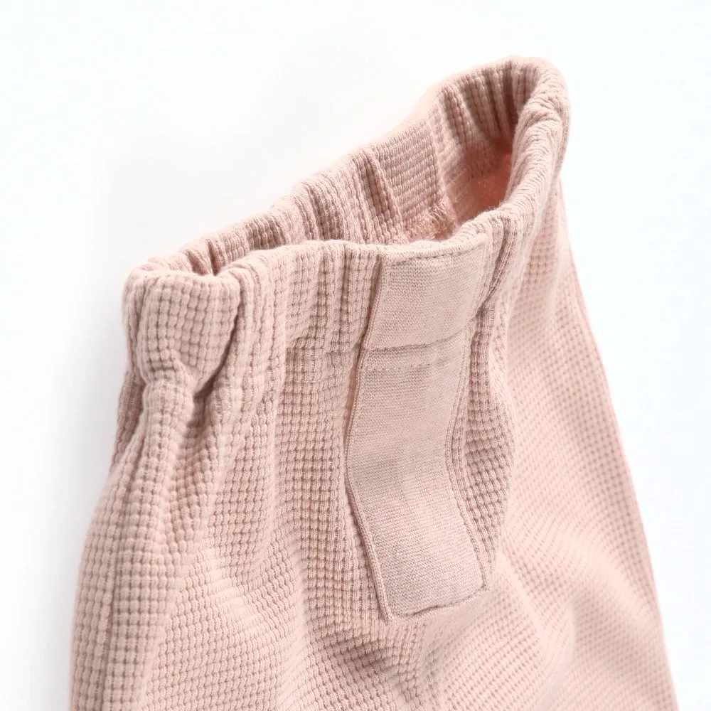 картинка [/Детские100% мягкий вафельный хлопок] Длинные штаны Branshes, Light pink от магазина Одежда+