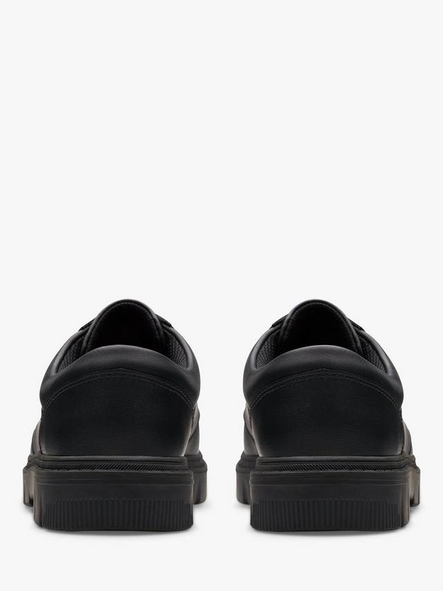 картинка Школьные дерби Clarks Lorcam Edge из кожи, черные от магазина Одежда+