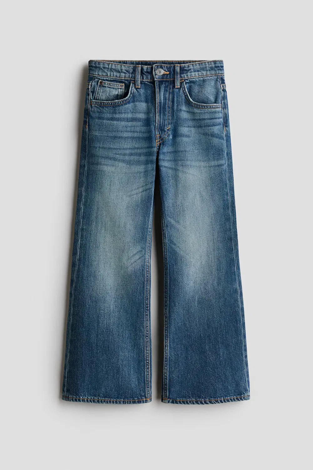 картинка Свободные джинсы-клеш H&M, Dunkles Denimblau от магазина Одежда+