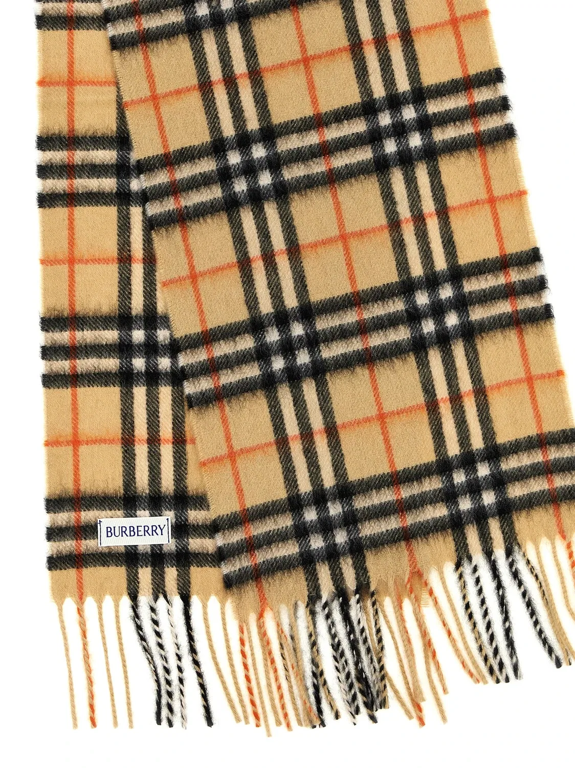картинка Шарф в клетку BURBERRY, бежевый от магазина Одежда+
