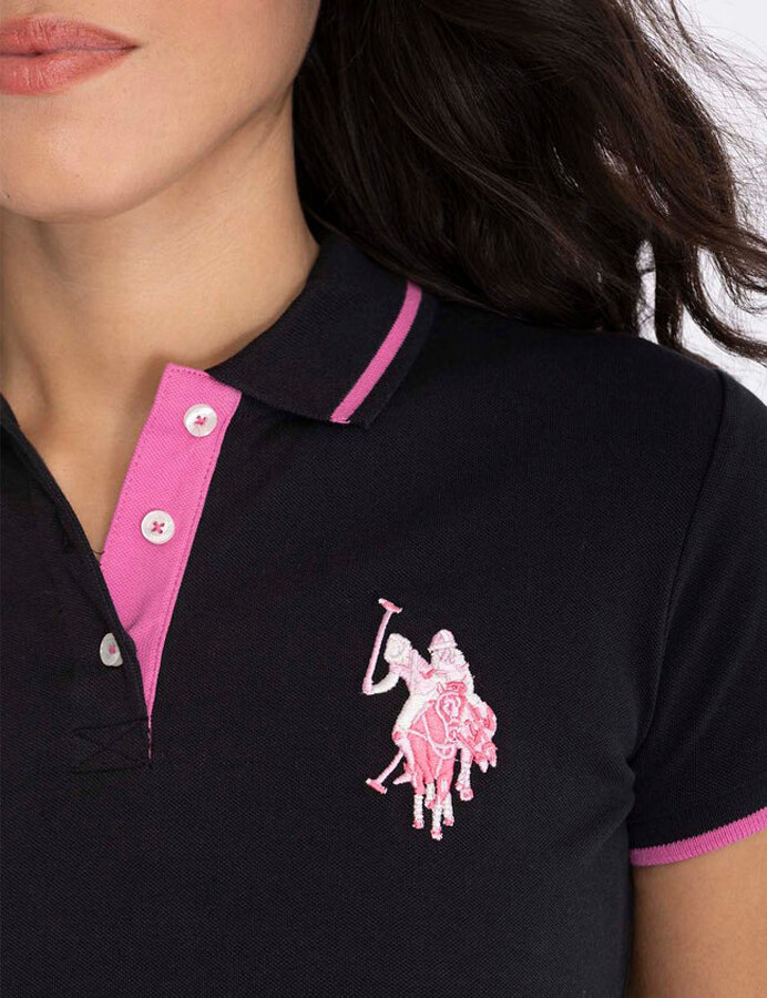 картинка Футболка-поло U.S. Polo Assn. Multitonal Logo Solid, антрацит от магазина Одежда+