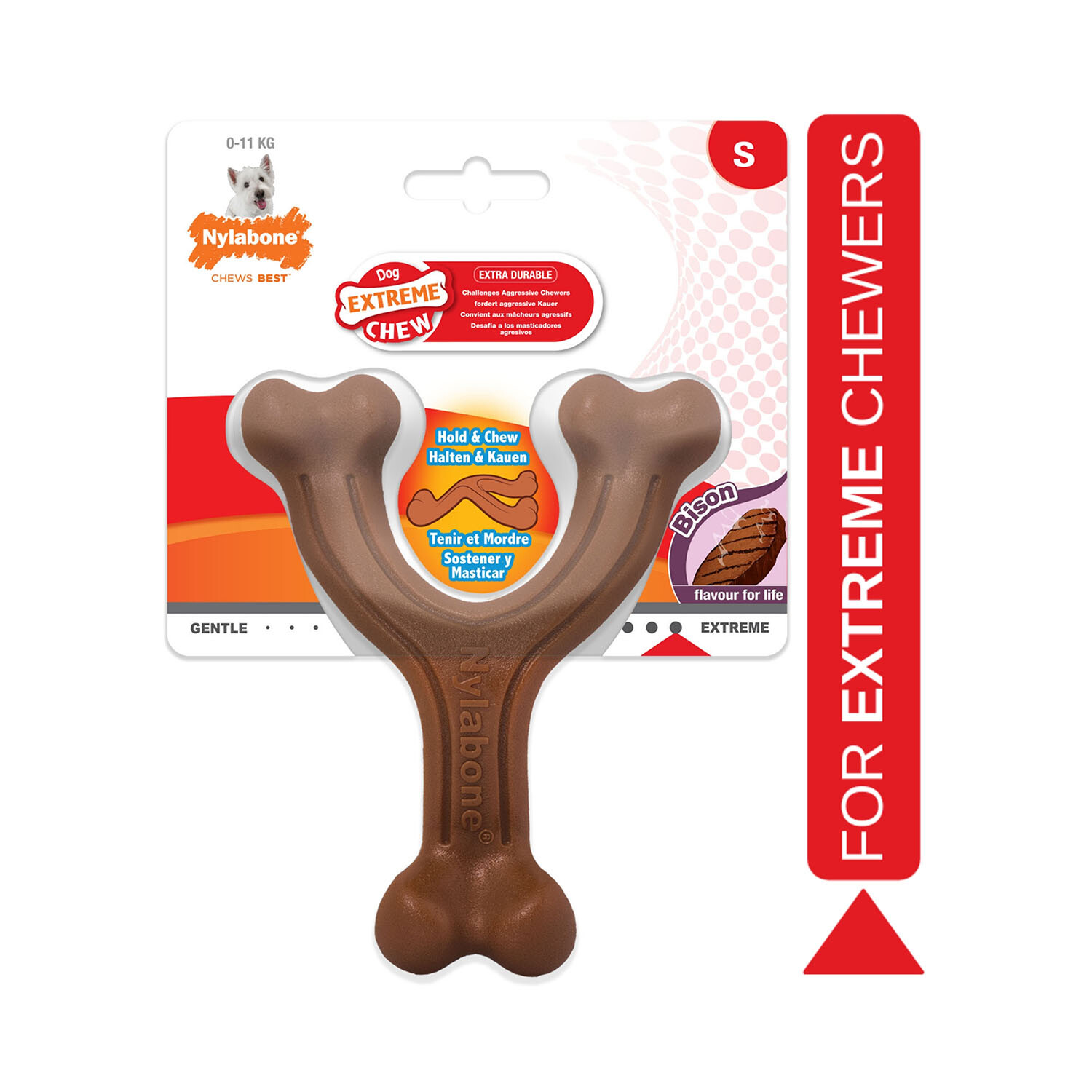 картинка Nylabone Extreme Chewbone Bison С Nylabone, цвет коричневый от магазина Одежда+