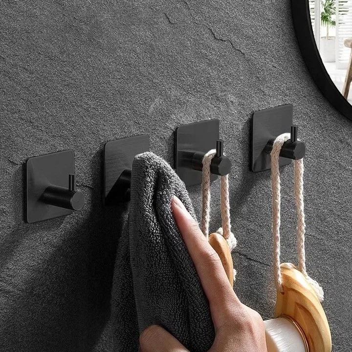 картинка Набор крючков 4 шт. Yoka Home, Black от магазина Одежда+