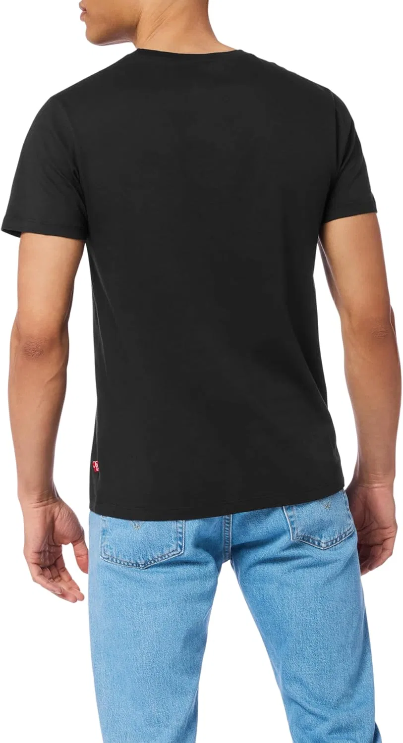 картинка Комплект футболок Levi's Basic Crew Neck, 4 предмета, черный от магазина Одежда+