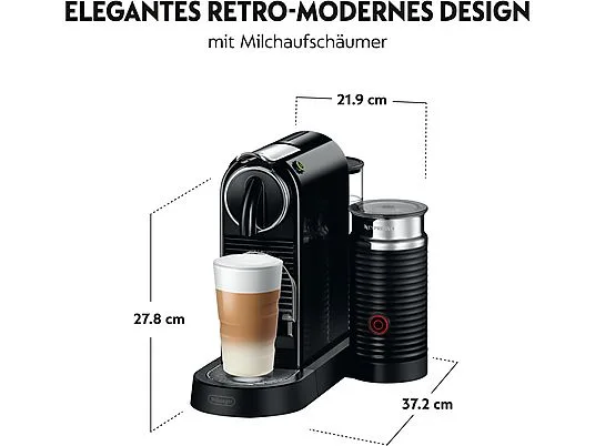 картинка Кофемашина капсульная DeLonghi Nespresso CitiZ & Milk EN267.BAE, черный от магазина Одежда+