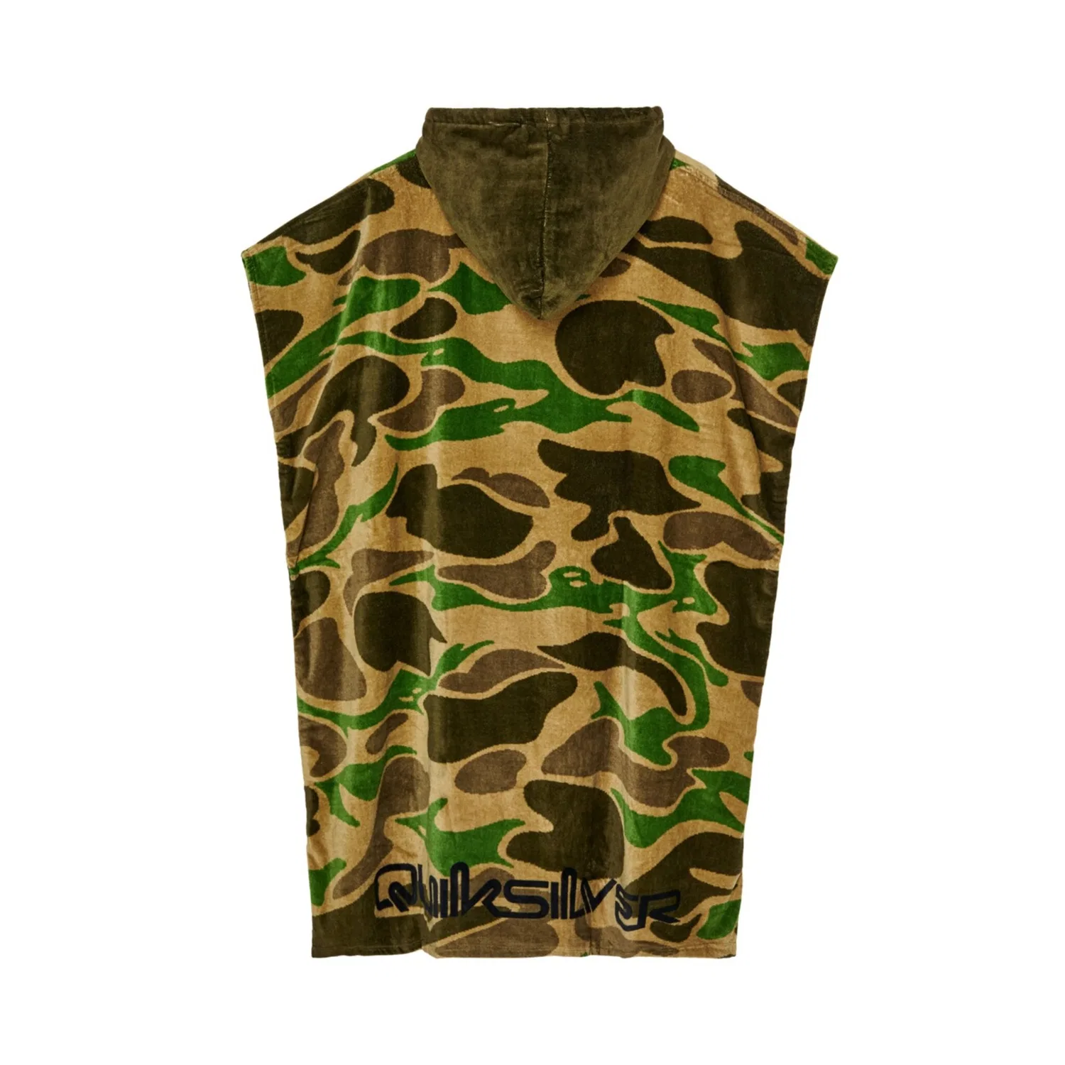 картинка Пончо из футера с капюшоном Hoody Quiksilver, Kelp Garage Camo от магазина Одежда+