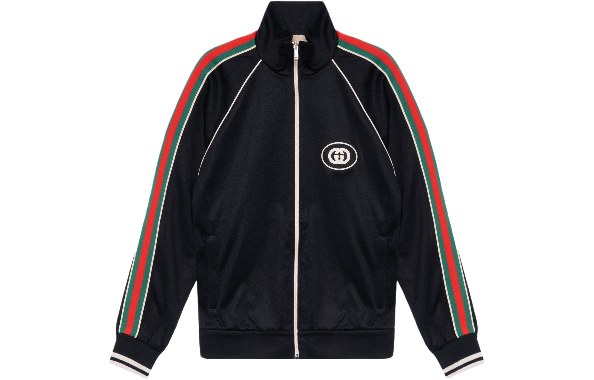 картинка Куртка Gucci Technical Jersey Zip, черный от магазина Одежда+