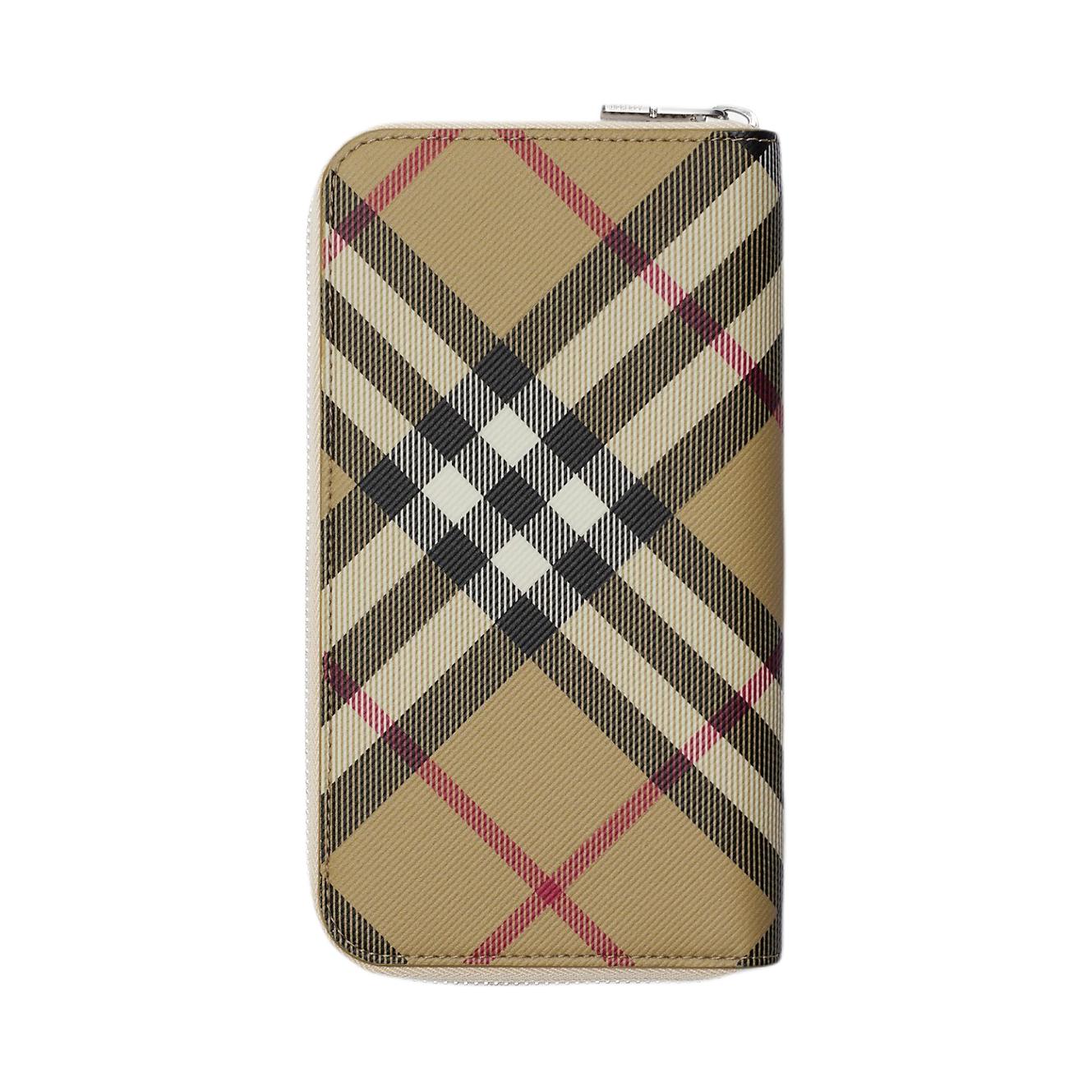 картинка Кошелек Burberry Polyurethane Polyester With Cotton, песочный от магазина Одежда+