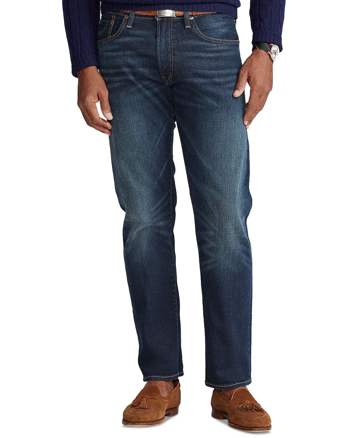 картинка Мужские прямые джинсы hampton relaxed Polo Ralph Lauren, мульти от магазина Одежда+