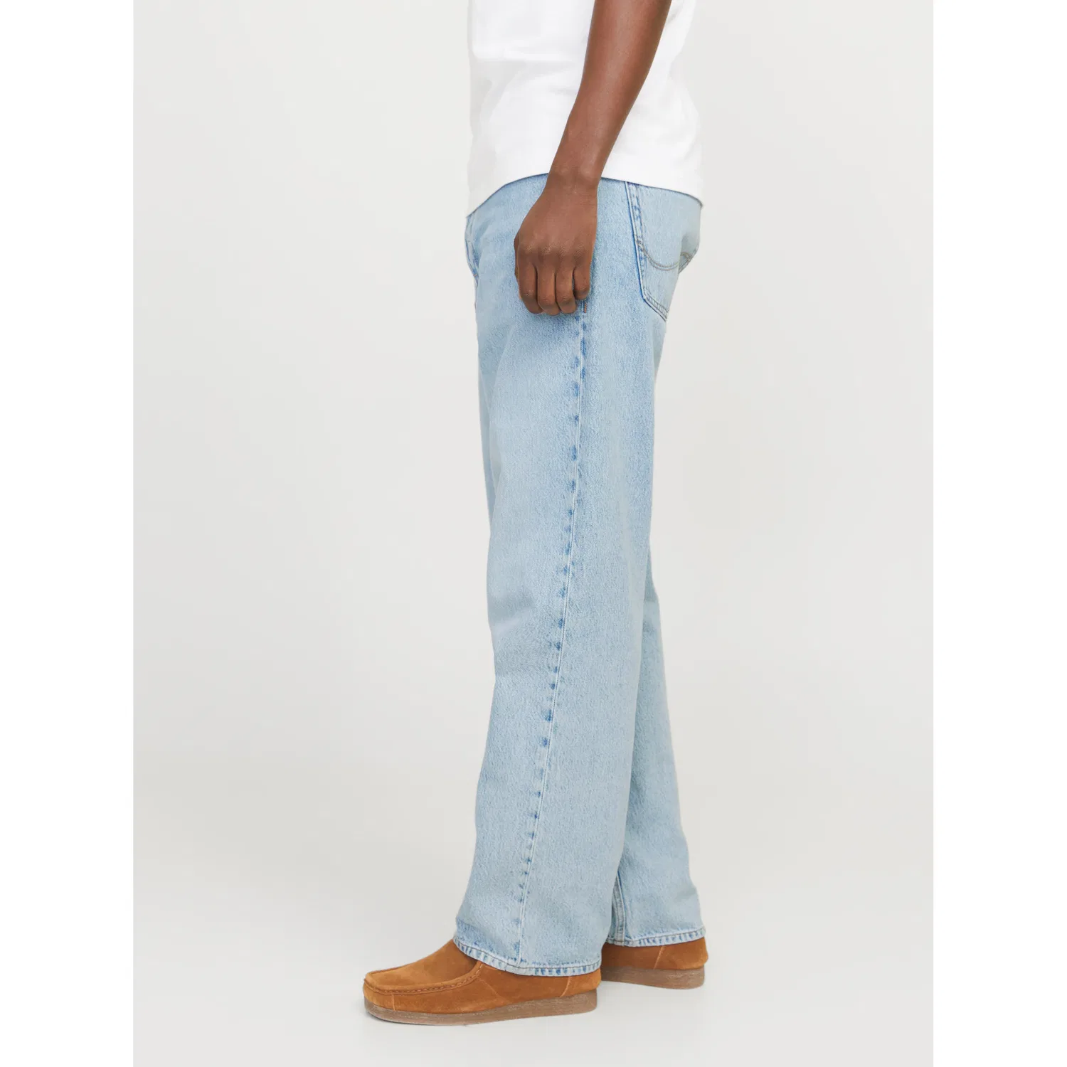 картинка Мужские джинсы свободного кроя Jack & Jones, Light Blue Washed от магазина Одежда+