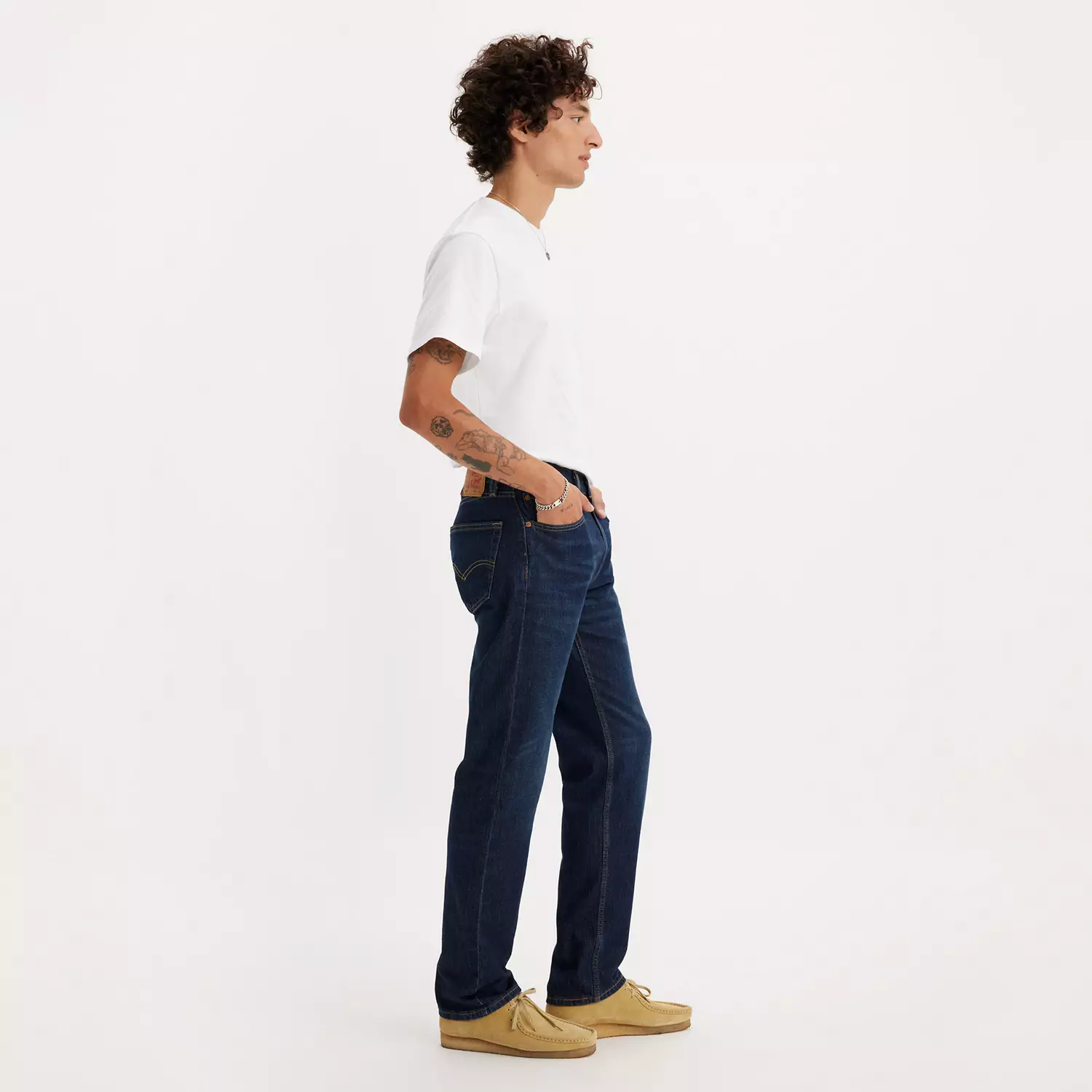 картинка Мужские джинсы Levi's 505 Regular Fit, насыщенный темно-синий от магазина Одежда+