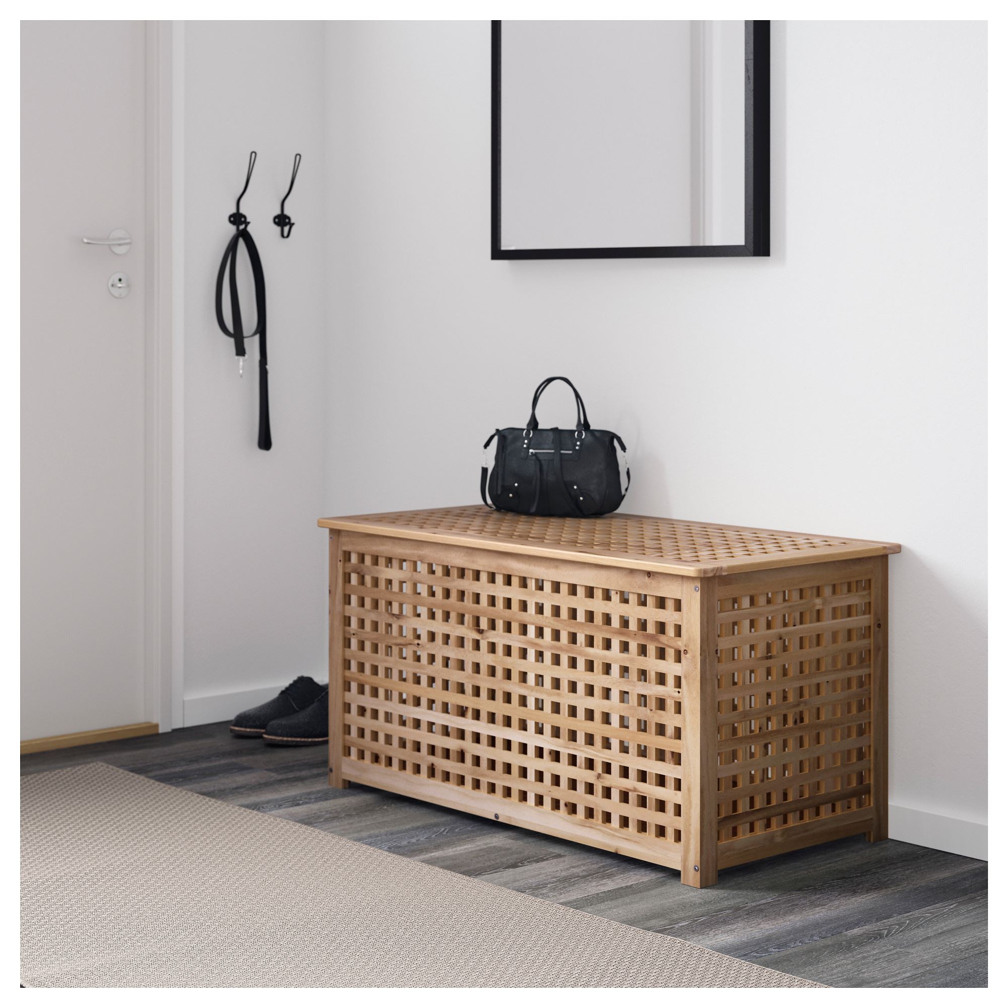 картинка Приставной столик HOL IKEA, 98x50 см, акация от магазина Одежда+