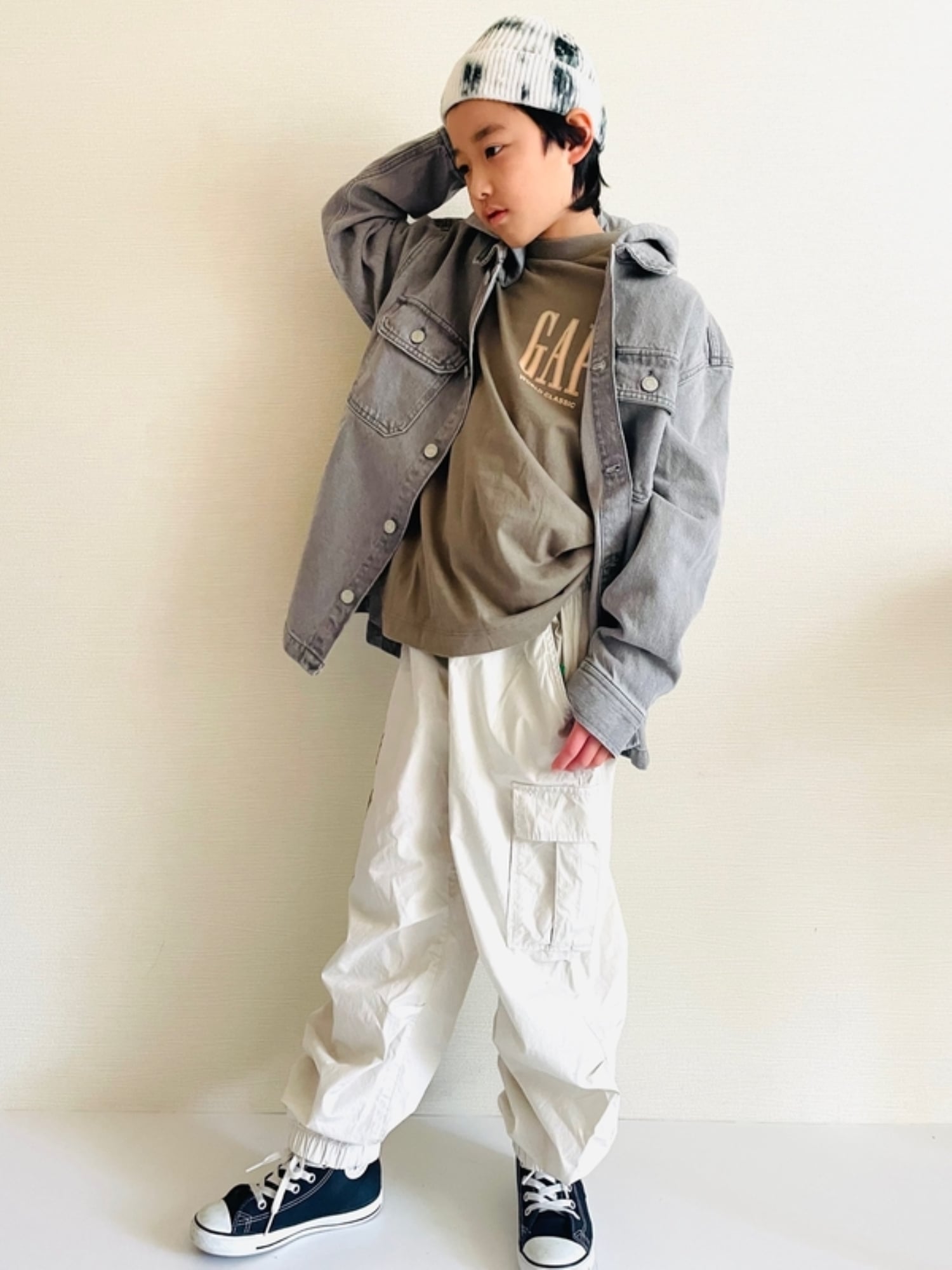 картинка (K) Легкоходные парашютные брюки Easy Cargo (детские) GAP, REGULAR_GREY от магазина Одежда+