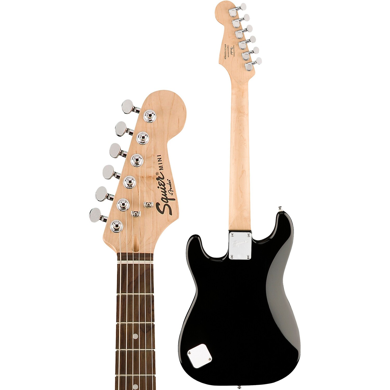 картинка Электрогитара Squier Affinity Mini Stratocaster V2, черная от магазина Одежда+