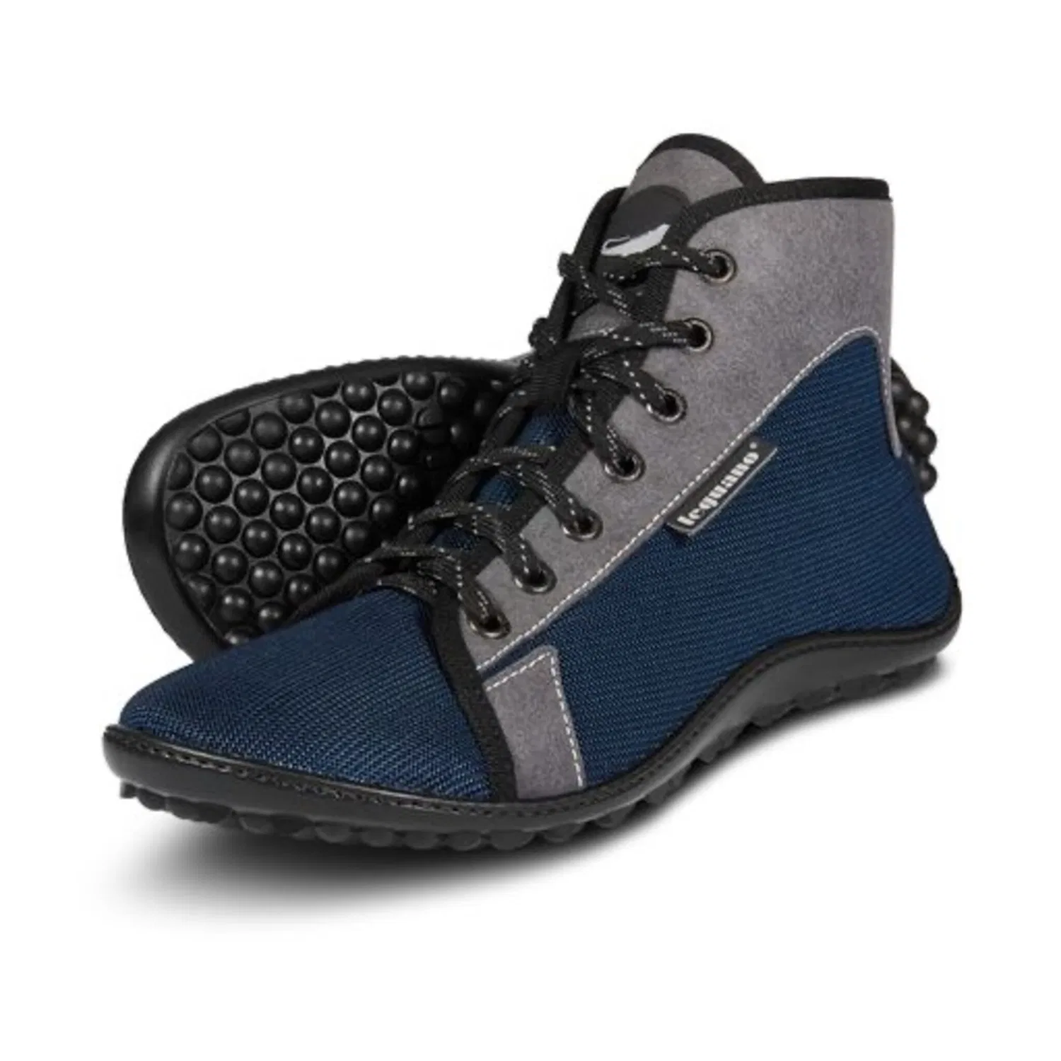 картинка Утепленные дутики с шнуровкой Leguano, Blue/Grey от магазина Одежда+
