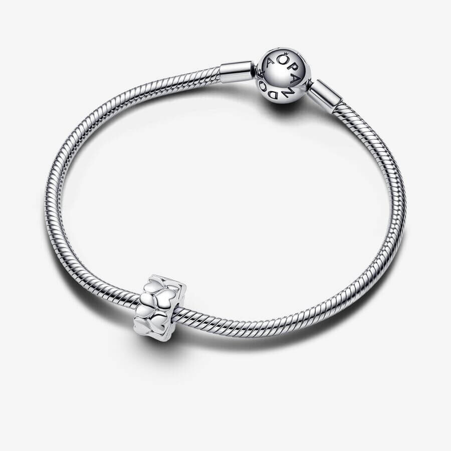 картинка Шарм-клипса Pandora Moments Heart Pattern, серебро от магазина Одежда+